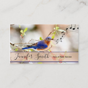 Bluebird Music Teacher's Business Card