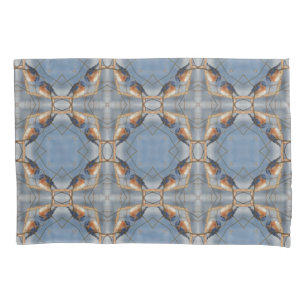 Bluebird Nature Abstract Kaleidoscope Art Pillowcase