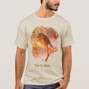 Bluebird Nature Art Personalized T-Shirt