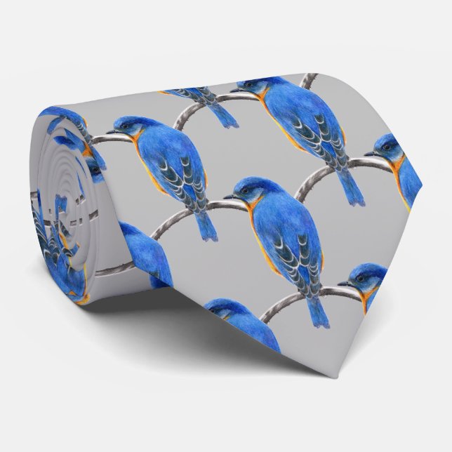 Bluebird Neck Tie (Rolled)