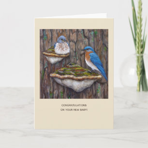 bluebird new baby card