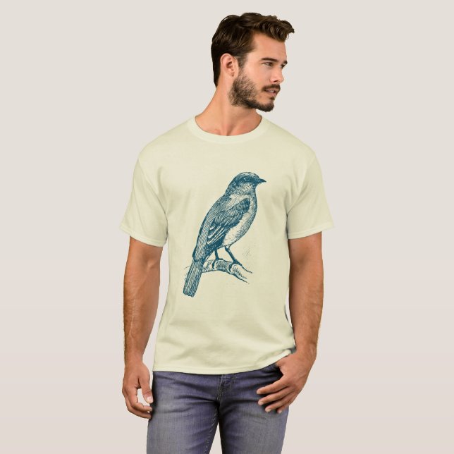 Bluebird - Ocean Blue T-Shirt (Front Full)