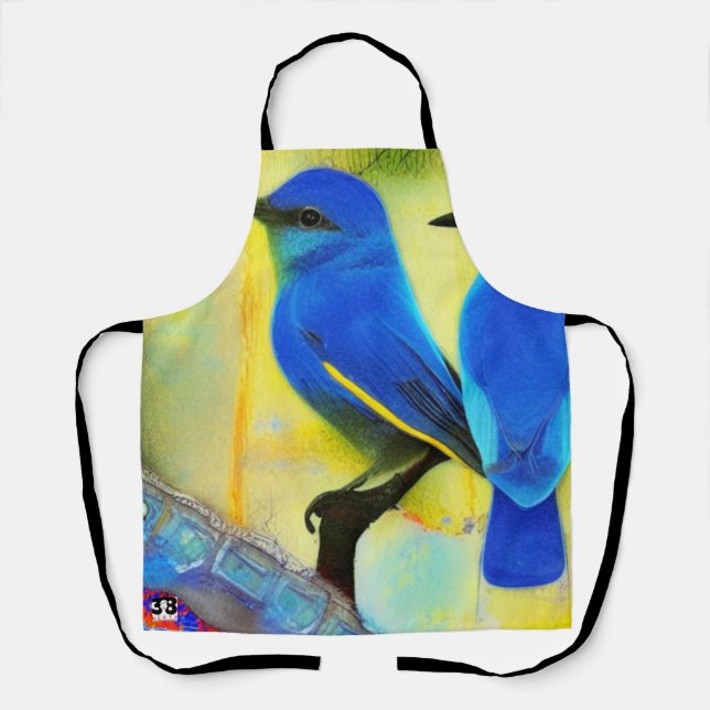 Bluebird of Happiness Apron (Front)