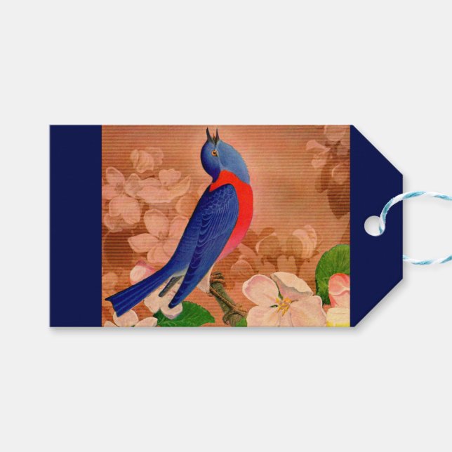 bluebird of happiness gift tags (Front (Horizontal))