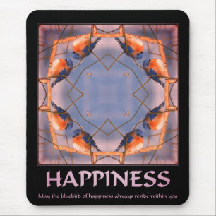 Bluebird Of Happiness Inspirational Mouse Mat