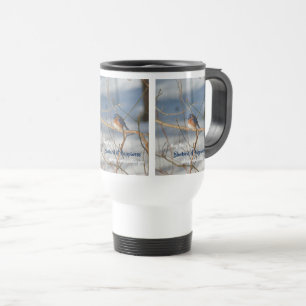Bluebird Of Happiness Inspirational Travel Mug