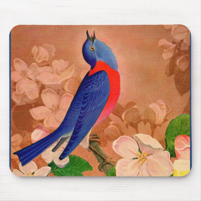 bluebird of happiness mouse mat (Front)