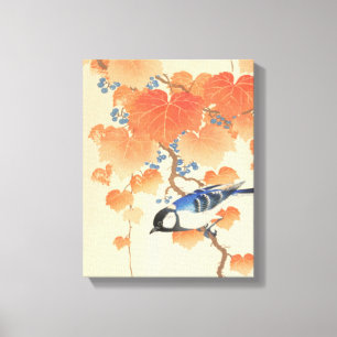 Bluebird on a Paulownia Tree  Canvas Print