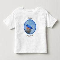 Bluebird Painting - Original Bird Art