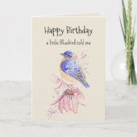 Bluebird Personality Fun Birthday 