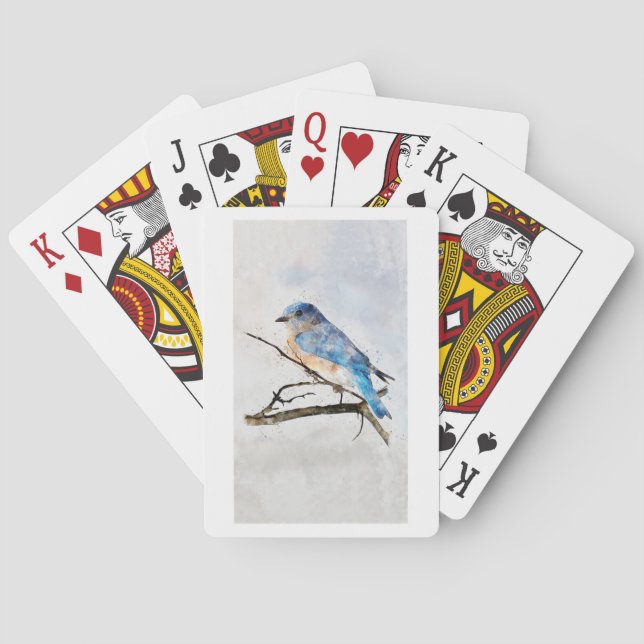Bluebird playing cards (Back)