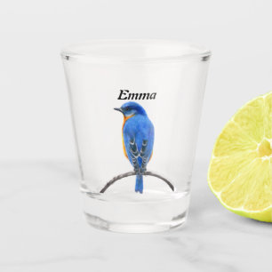 Bluebird Shot Glass