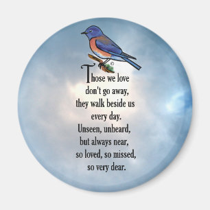 Bluebird "so Loved" Poem Magnet