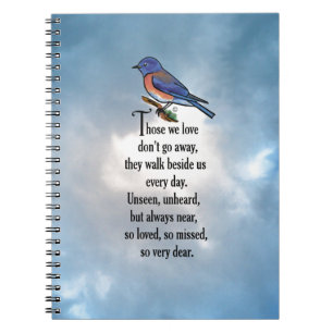 Bluebird "so Loved" Poem Notebook