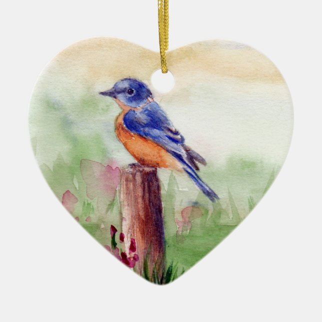 Bluebird Song Ornament (Front)