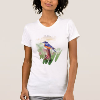 Bluebird Song Splash Ladie's Tshirt