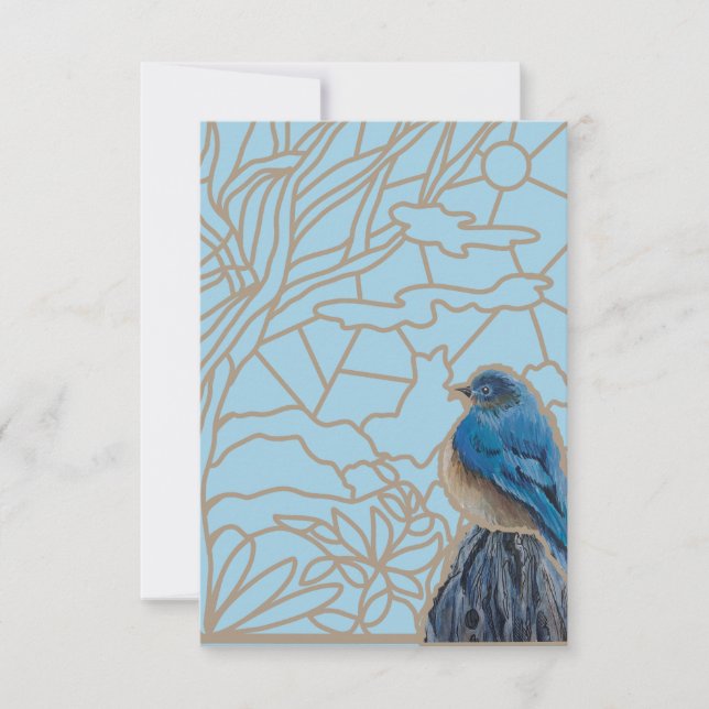 Bluebird Thank you Card (Front)