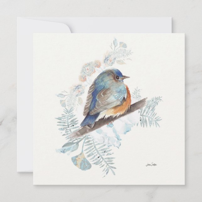 Bluebird Watercolor Art (Front)