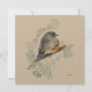 Bluebird Watercolor Art