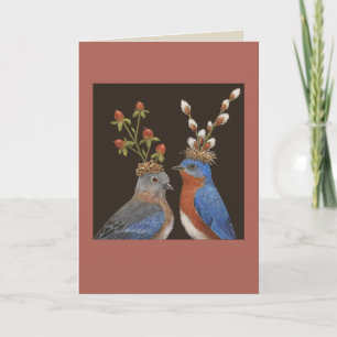 Bluebird Wedding card