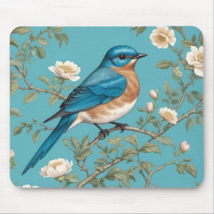 Bluebird William Morris Inspired Turquois Mouse Mat