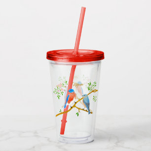 Bluebirds Acrylic Tumbler