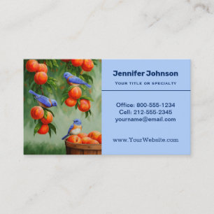 Bluebirds and Peaches Business Card