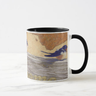 Bluebirds, barn swallows mug