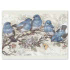 Bluebirds & Blossoms Watercolor Decoupage