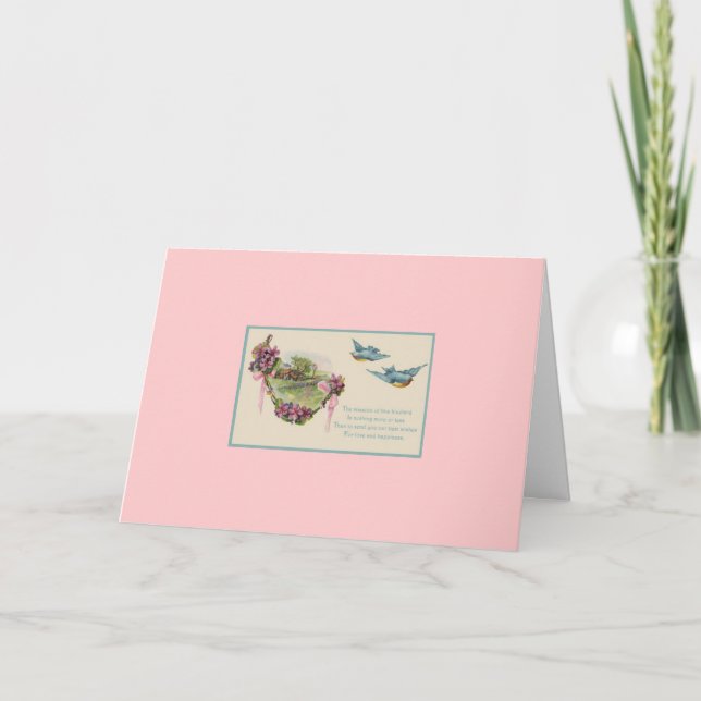 Bluebirds For Mother's Day Card (Front)