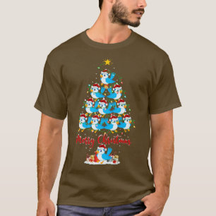 Bluebirds Lover Xmas Matching Santa Bluebird Chris T-Shirt