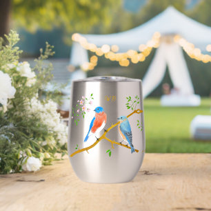 Bluebirds Monogrammed