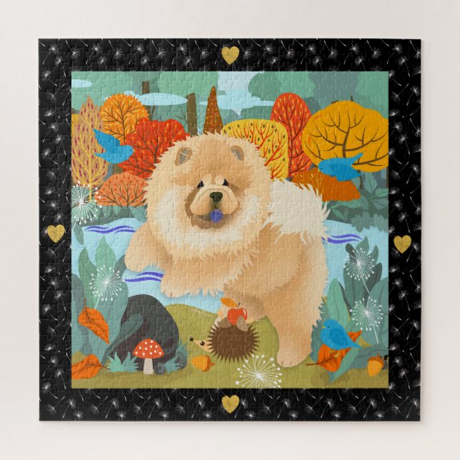 BLUEBIRDS OF HAPPINESS  Chow jigsaw puzzle (Vertical)