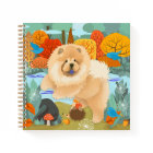 BLUEBIRDS OF HAPPINESS CHOW Spiral Notebook