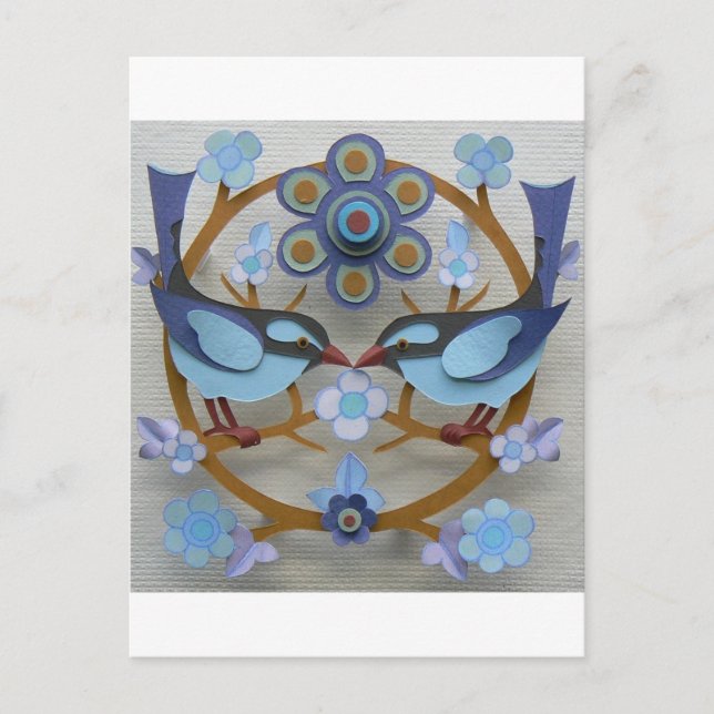 bluebirds postcard (Front)