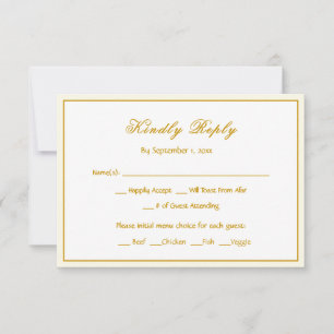 Bluebirds RSVP Wedding Response Card