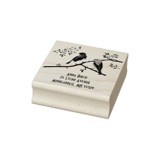  Bluebirds Rubber Stamp