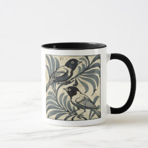 Bluebirds (w/c on paper) mug