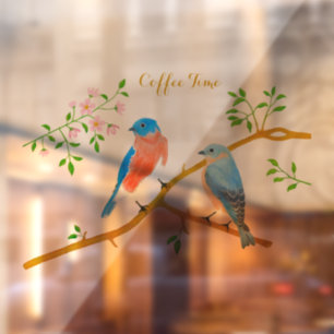 Bluebirds Window Cling