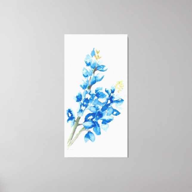 Bluebonnet 4 Stretched Canvas Print (Front)