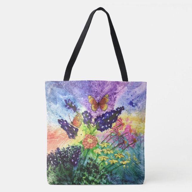 Bluebonnet Bouquet Tote Bag (Front)