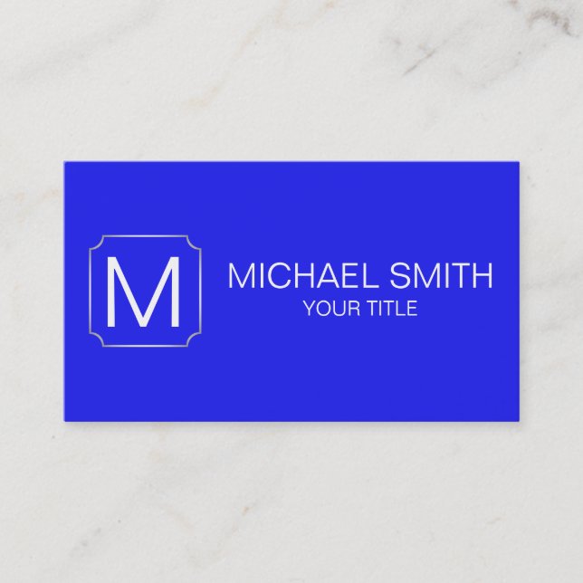 Bluebonnet colour background business card (Front)