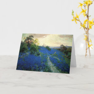 Bluebonnet Field, Julian Onderdonk painting Card