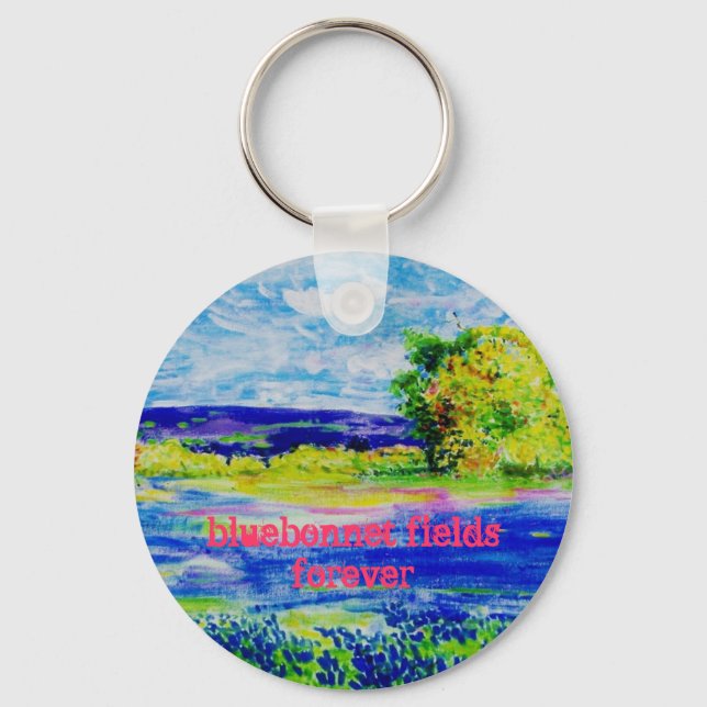 bluebonnet fields forever key ring (Front)