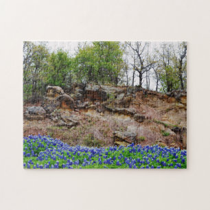 Bluebonnet Flower Blue Flowers Texas Puzzle