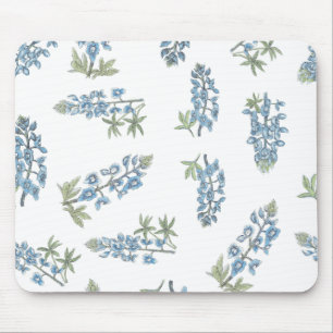 Bluebonnet Pattern Mouse Mat