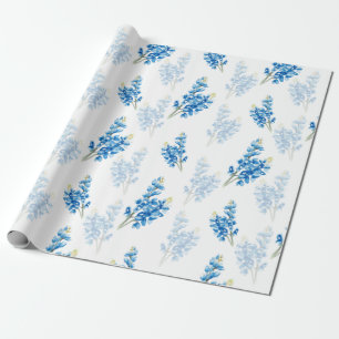 Bluebonnet Pattern Wrapping Paper