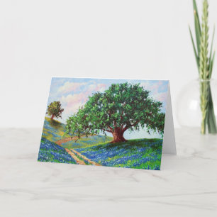 "Bluebonnet Road" (Blank Card) Card