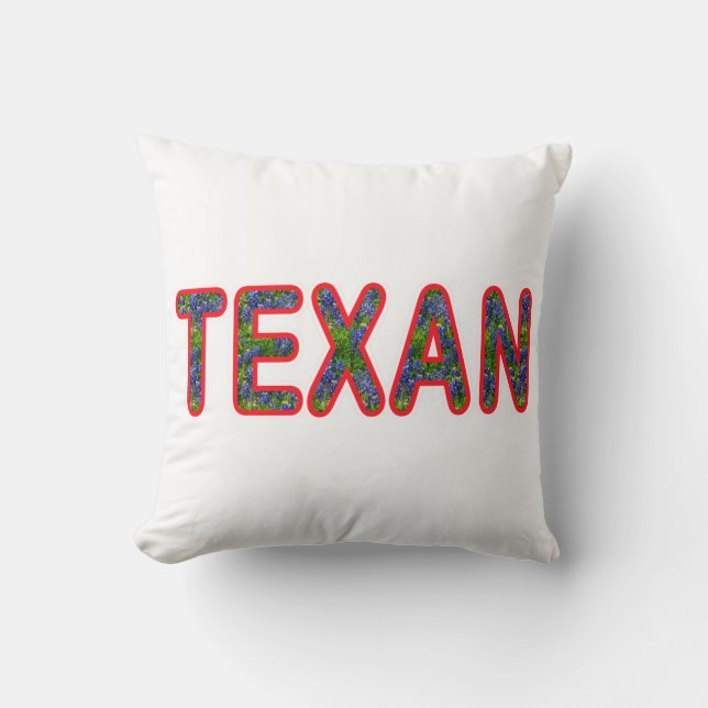 Bluebonnet Texan Cushion (Front)