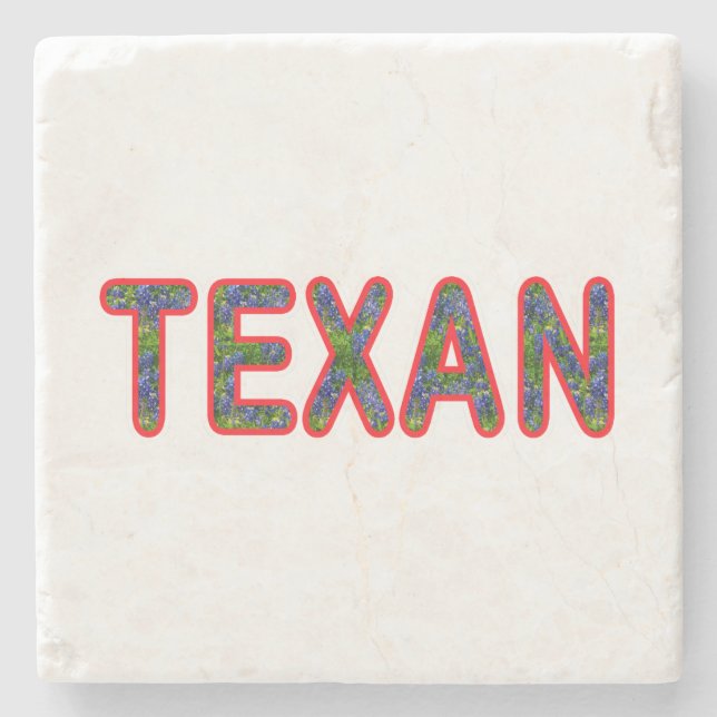 Bluebonnet Texan Stone Coaster (Front)